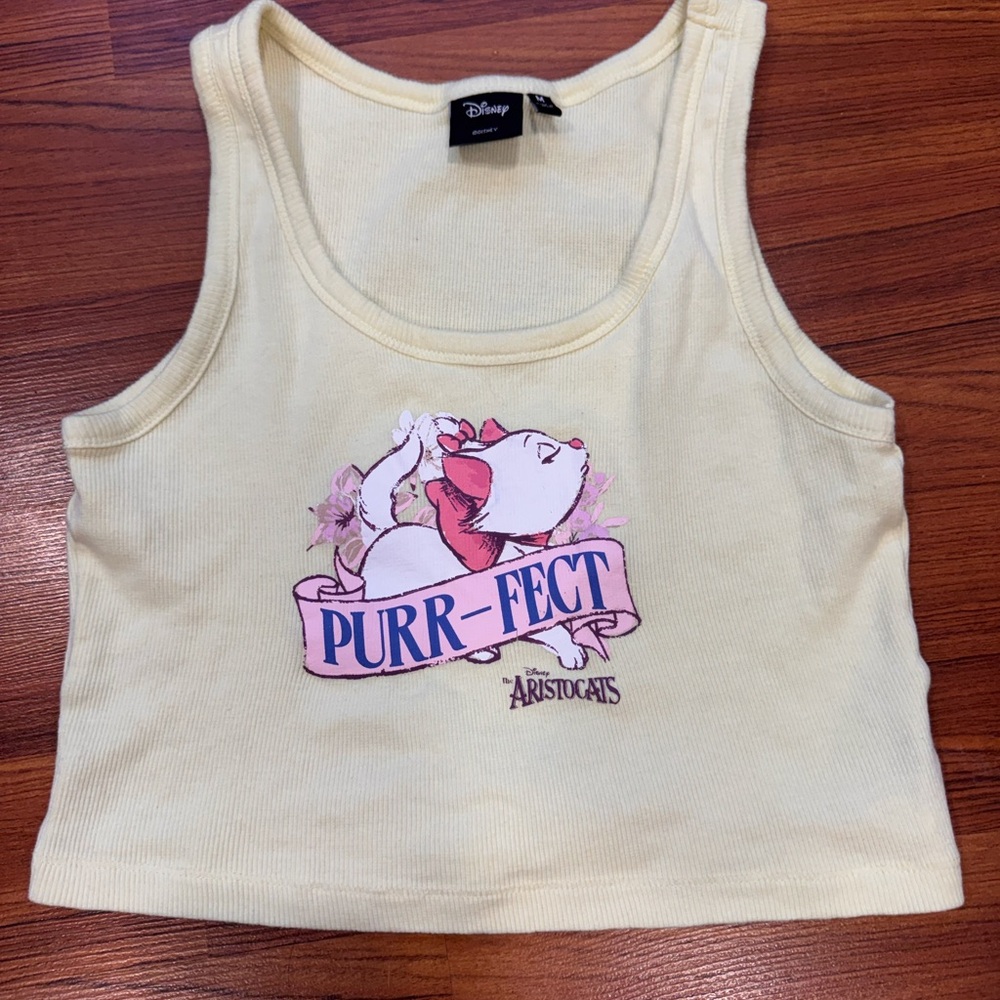 Disney Cream Ribbed Top